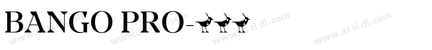 BANGO PRO字体转换